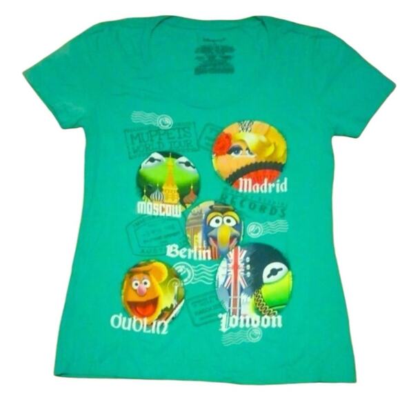 Muppets World Tour T-shirt, Size XL, Kermit, Miss Piggy, Gonzo, Fozzie - Picture 1 of 7